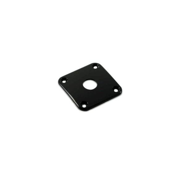 Jack Plate Curvo de Plástico para Gibson Les Paul - Negro