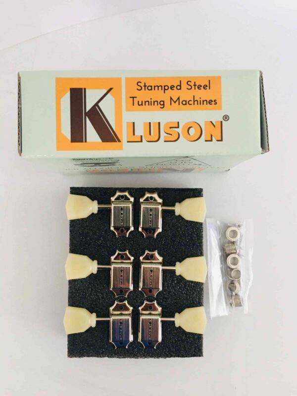 Tuners Vintage Kluson Perloid Keystone Nickel - Image 7