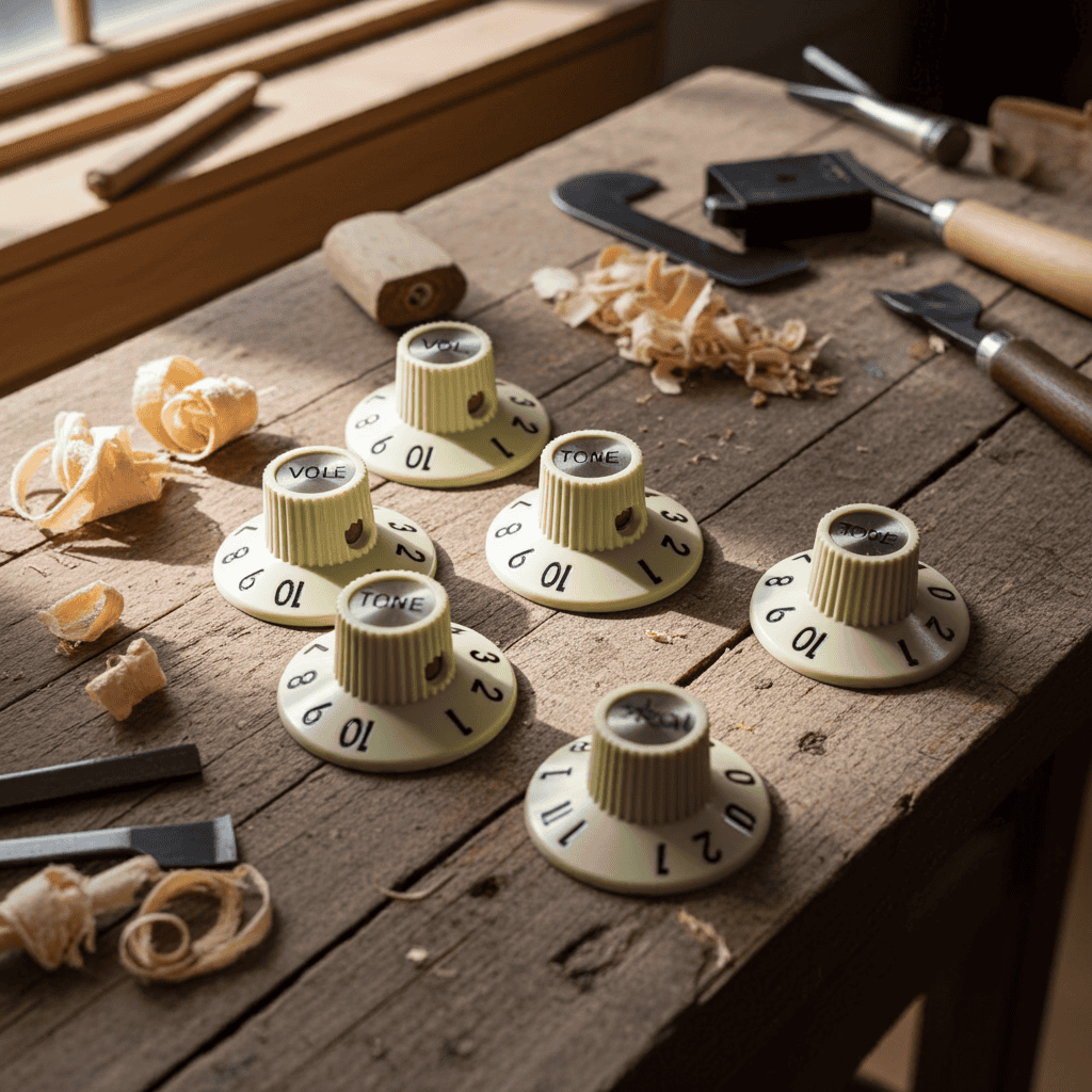 Perillas Kluson - Witch Hat / Antique White para Pot Solid Shaft - Image 2