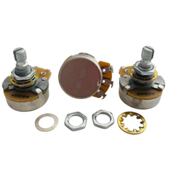 Potenciómetro orificio métrico - Audio 500k - Set 3 piezas WD
