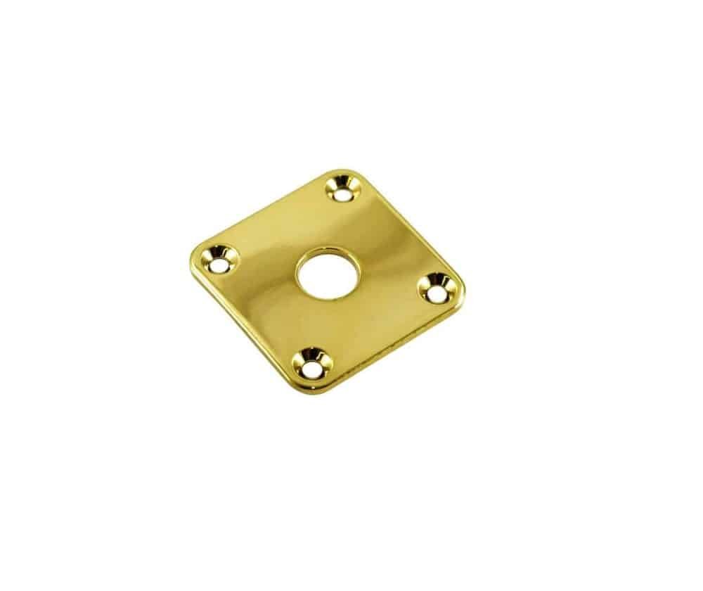 Jackplate Metallica Curva KAISH Per Gibson Les Paul – Piastra Jack Con Viti Incluse