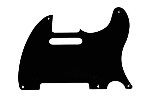 Pickguard Telecaster 5 orificios (Genérico) Color Negro 1 capa