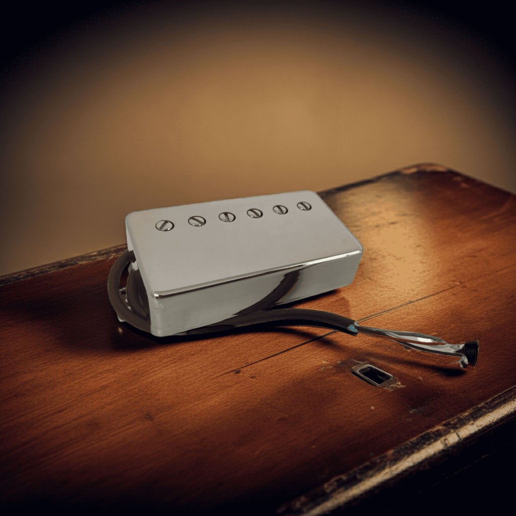 P.A.F. Calvilo Style Pastilla Alnico II, Cable de 4 hilos - Cover Silver Nickel