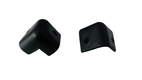 Corner para amplificadores o gabinetes (Genérico), 2 orificios, Negro Mate (2 pzas)