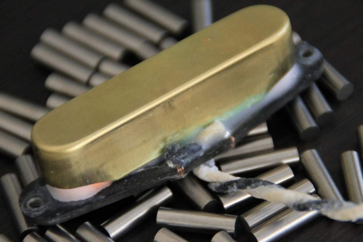 Pickup Neck Pastilla (Brazo) Vintage para Guitarra Telecaster Alnico V, Raw acabado desgastado(1950s) - Image 2