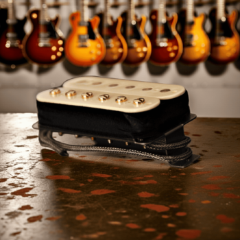 P.A.F. Calvilo Style Pastilla Alnico II, Cable Vintage 2 hilos - Cream Gold