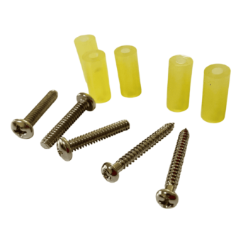 Tornillos y Ruber Tubing para montaje de pickups Telecaster American (Genérica)