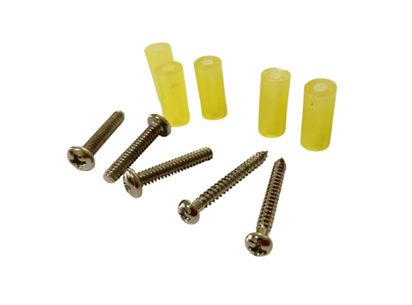 Tornillos y Ruber Tubing para montaje de pickups Telecaster American (Genérica)