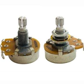 Potenciómetro orificio métrico Les Paul Epiphone - Audio 500k - Set 2 piezas WD