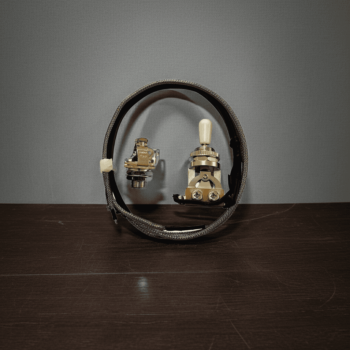 Switch Selector Corto de 3 cambios para Les Paul con cable Braided Shield- Níquel